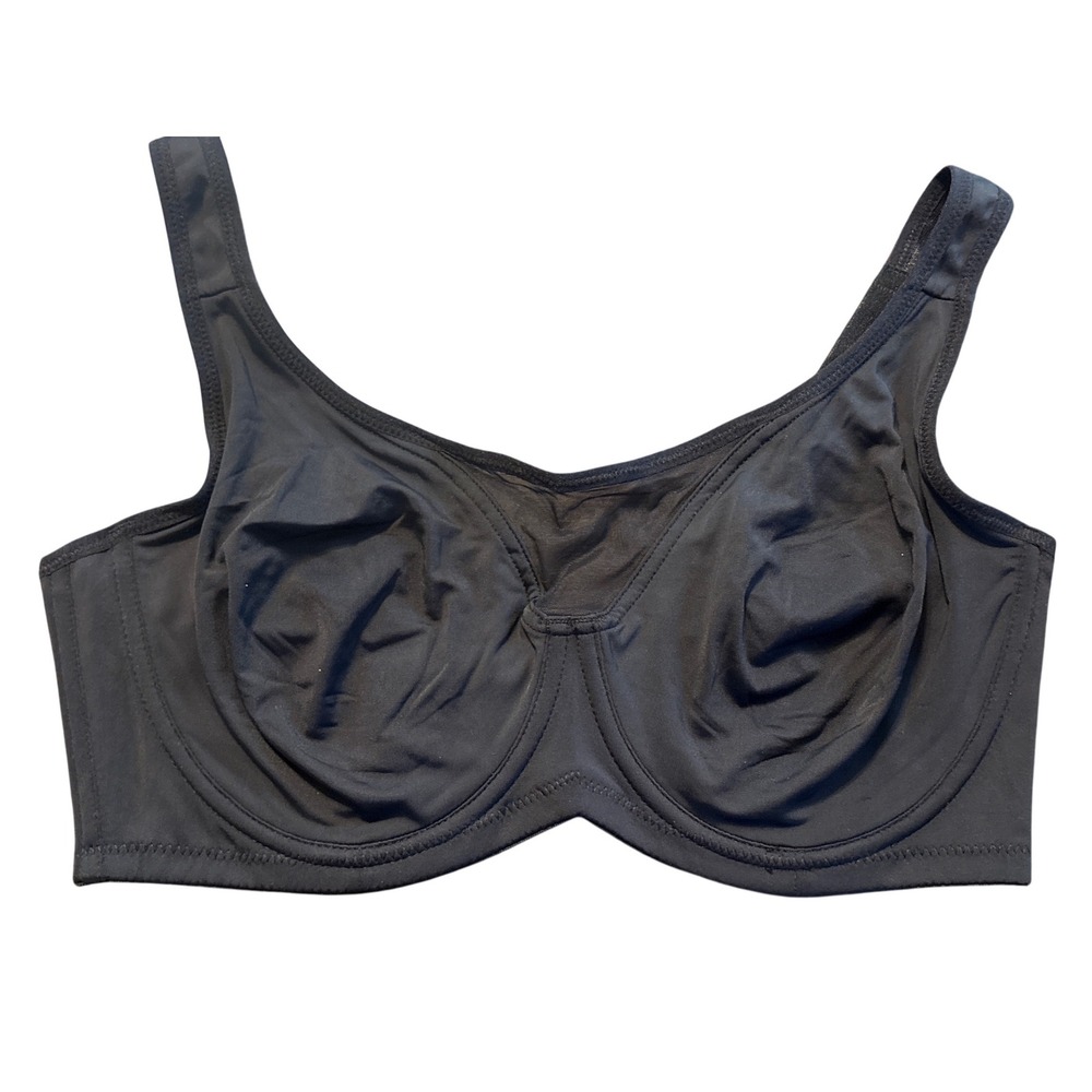 NEW Black Unlined Underwire Support Full Coverage Bra 36E 36DD